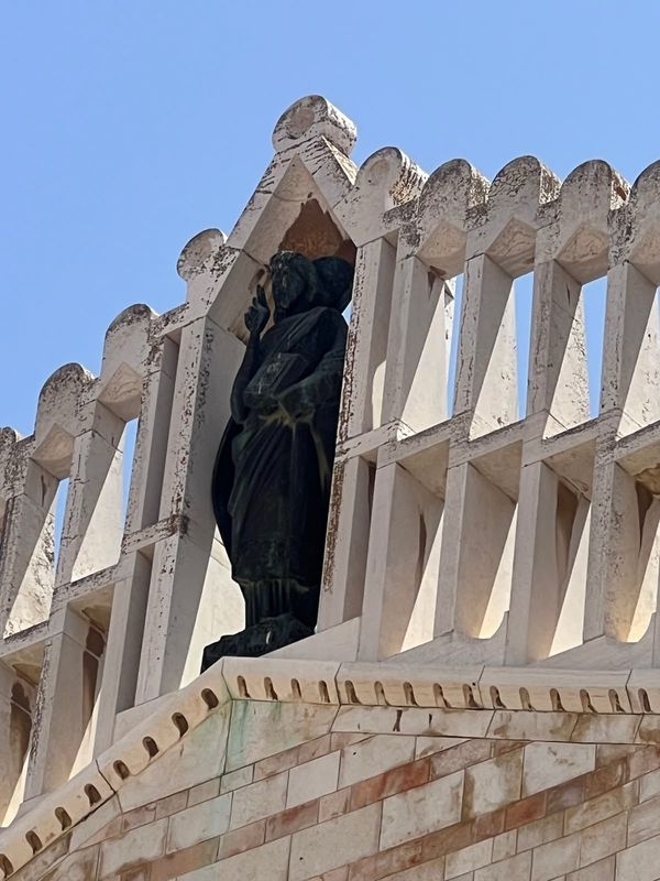 Sculpture on the Basilica of the Annunciation, Nazareth