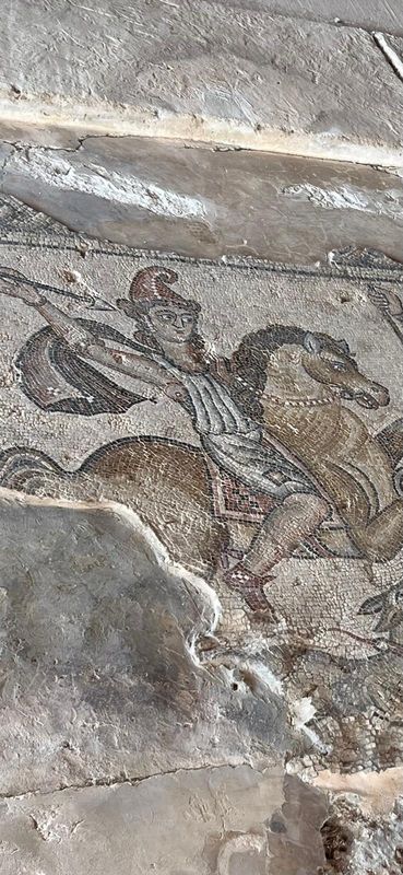 Mosaic detail at Sepphoris
