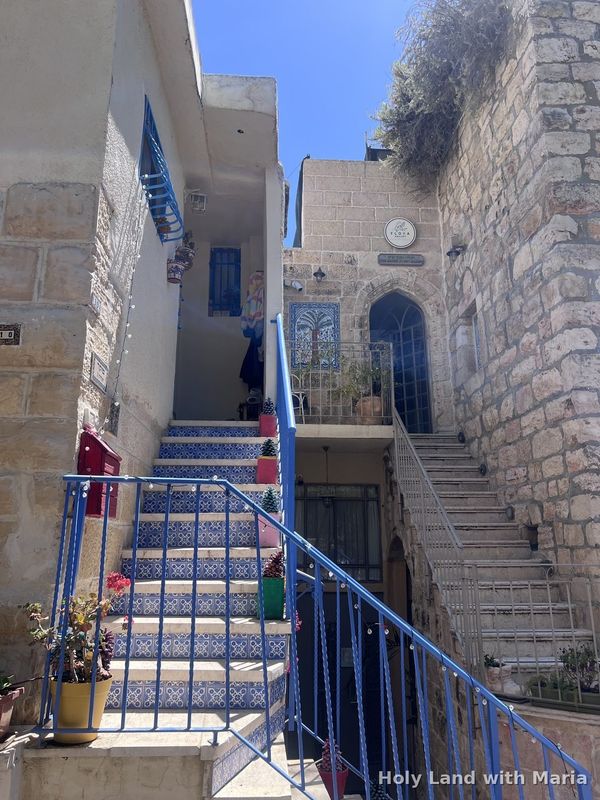 Stone stairway in the village of Ein Karem