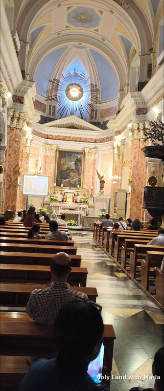 Inside Saint Peter's Church in Old Jaffa