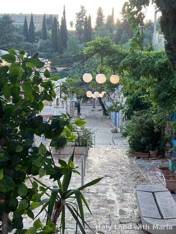 The artists' lane at Hutzot HaYotzer below the Old City walls, Jerusalem