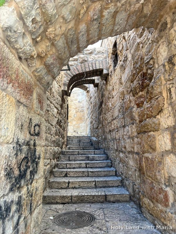Ancient stepped passage in the Old City of Jerusalem