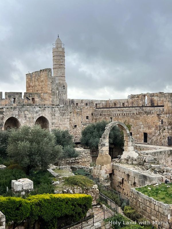The Tower of David citadel beside Jaffa Gate, Jerusalem